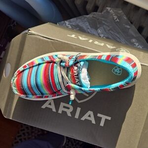 Ariat Striped Moccasins - Multicolor Wms Size8 Nib